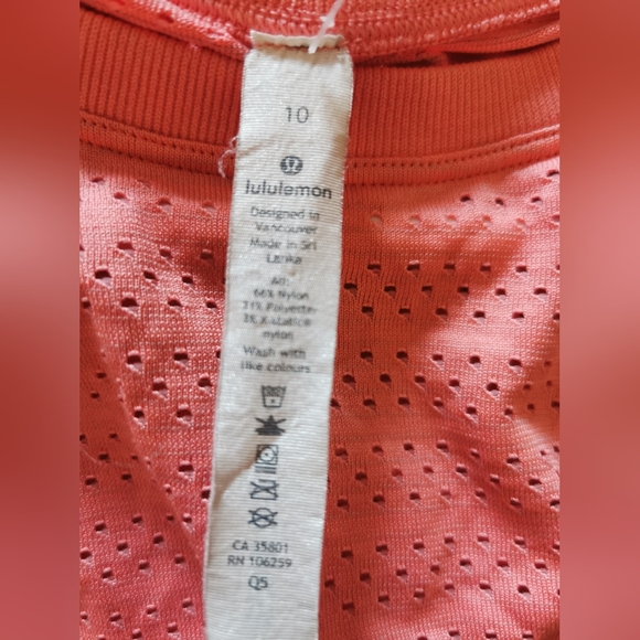 Lululemon Breeze By Long Sleeve *SquadLight Coral / Light Coral size 10 - Picture 12 of 12